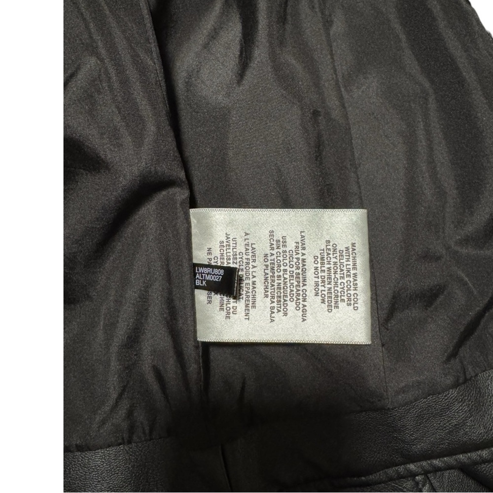 Levi’s Black Moto Jacket • Women’s Size M • New Without Tags • Zip Front - Picture 13 of 14